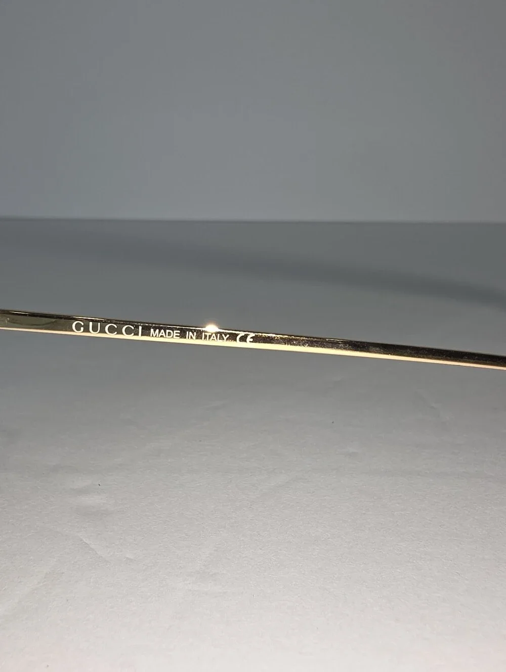 Gucci Authentic Metal Oversized Round Sunglasses GG0252S Gold Brown